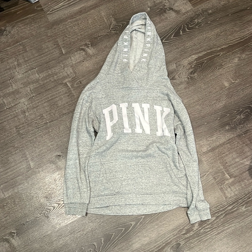 PINK grey hoodie